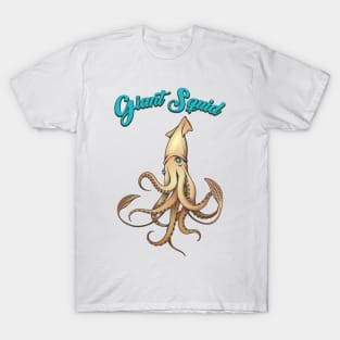 Giant Squid Anatomy Illustration T-Shirt